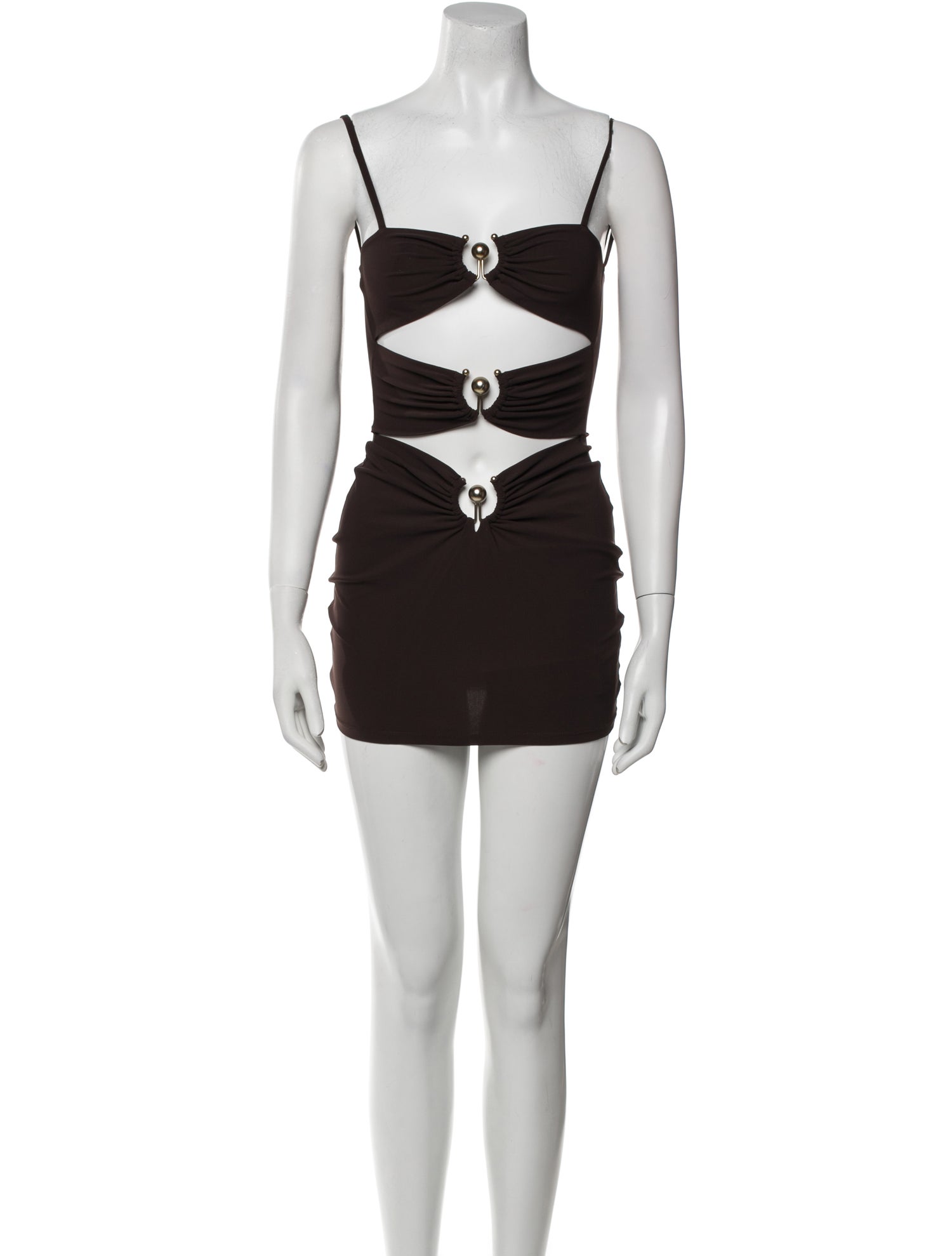 Christopher Esber Square Neckline Mini Dress