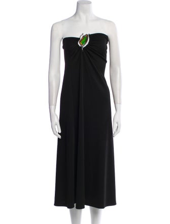 Christopher Esber Strapless Midi Length Dress