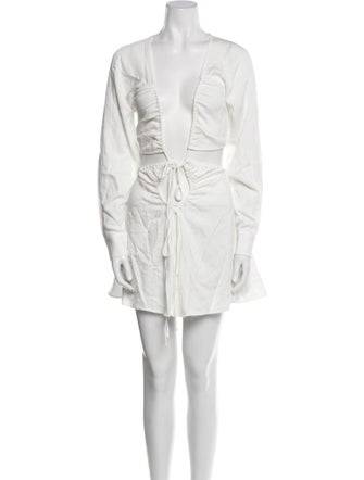 Christopher Esber V-Neck Mini Dress