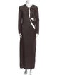 Christopher Esber Crew Neck Long Dress