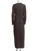 Christopher Esber Crew Neck Long Dress