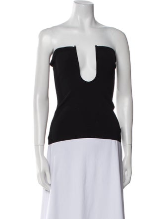 Christopher Esber Strapless Crop Top