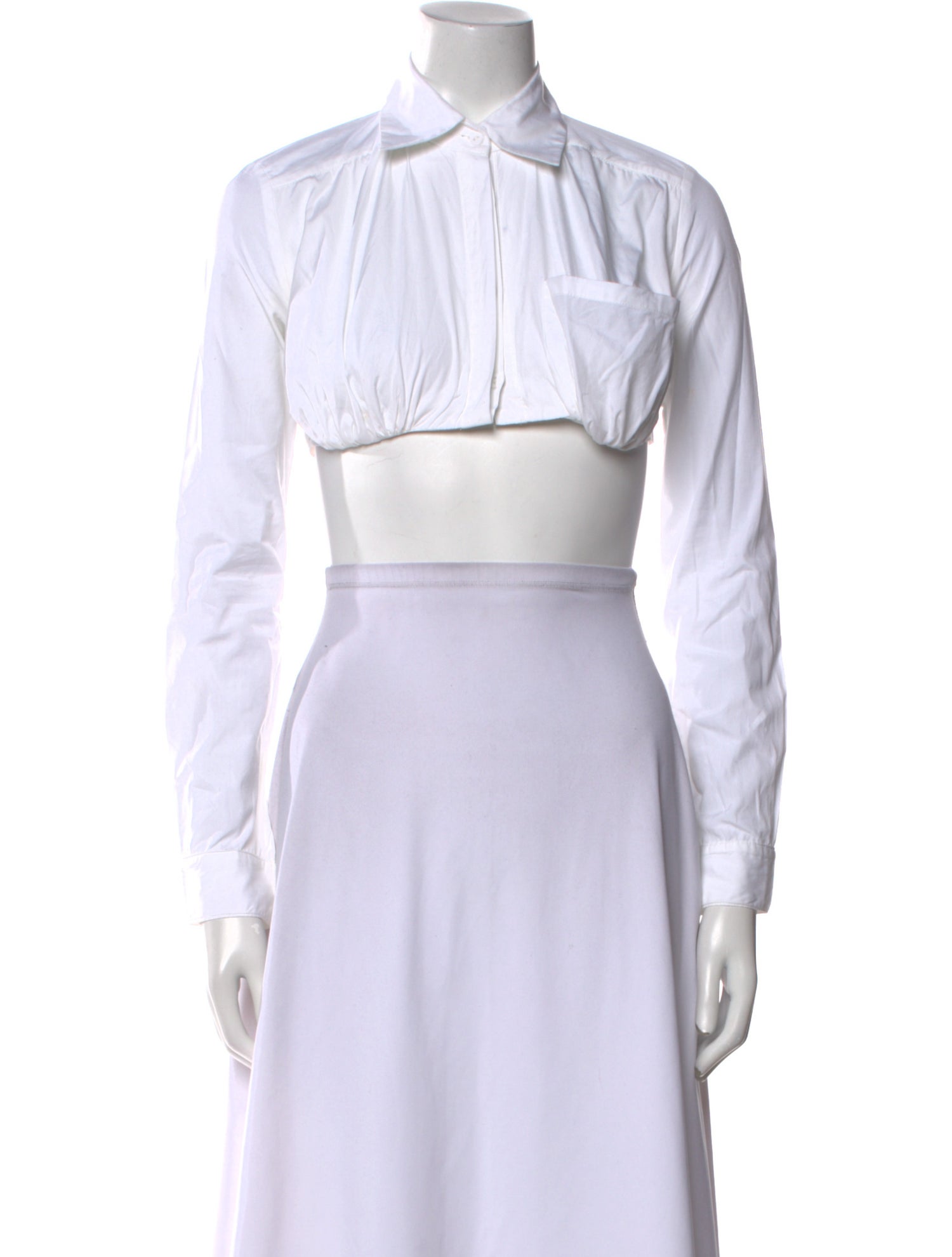 Christopher Esber Long Sleeve Crop Top