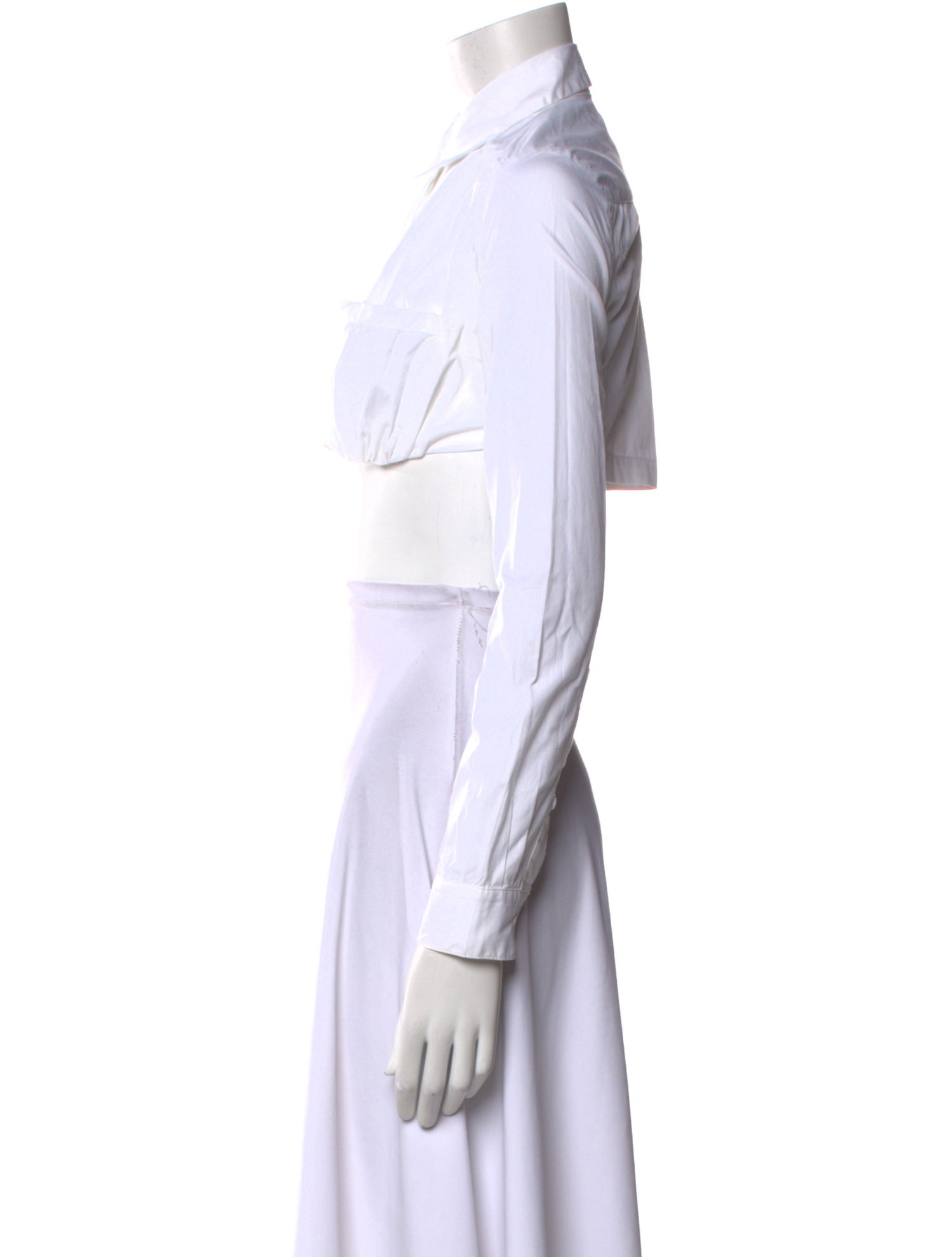 Christopher Esber Long Sleeve Crop Top