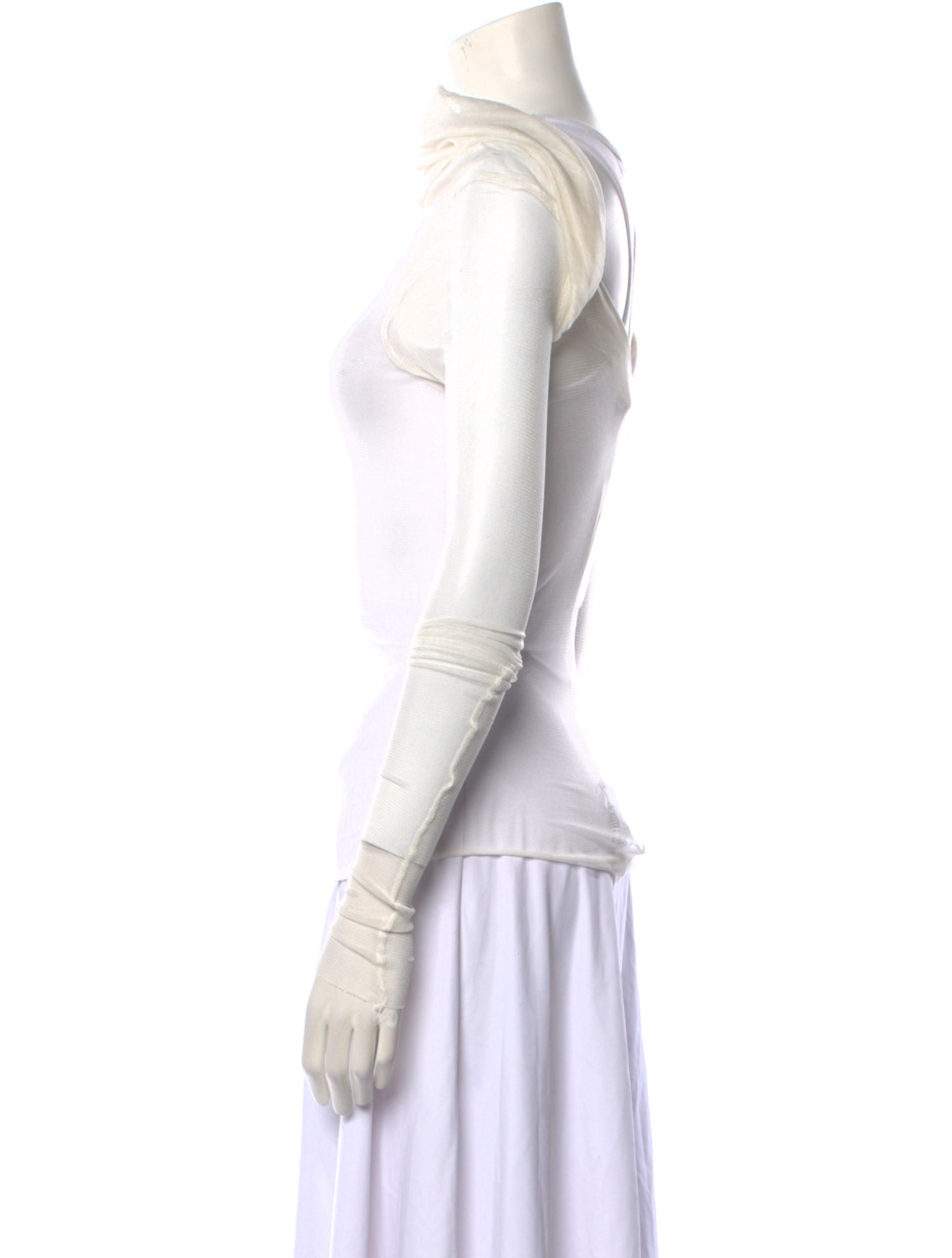 Christopher Esber Silk Cowl Neck Top w/ Tags