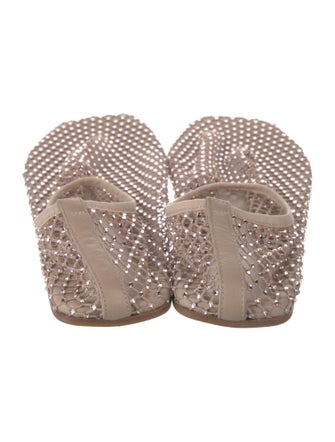 Christopher Esber Crystal Embellishments Mules