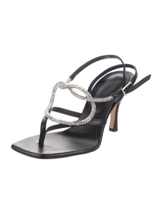 Christopher Esber Leather Slingback Sandals
