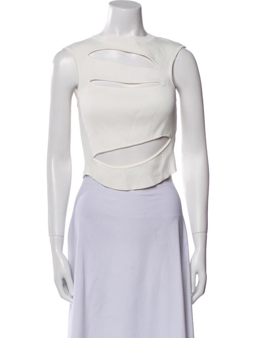 Christopher Esber One-Shoulder Sleeveless Crop Top