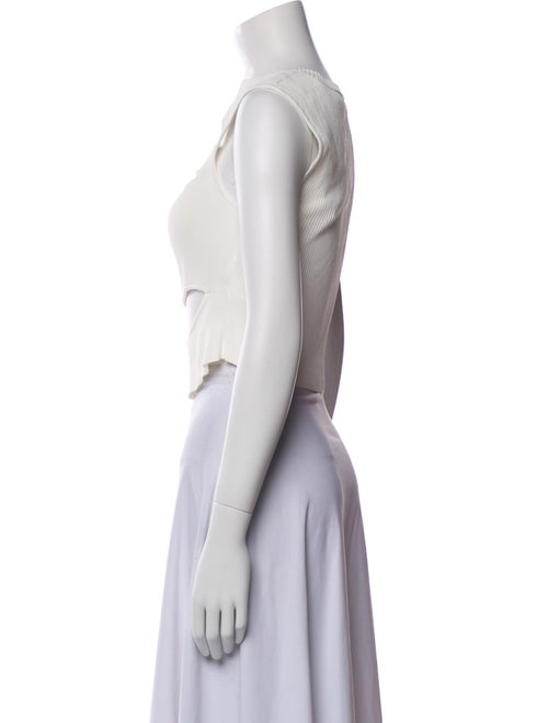 Christopher Esber One-Shoulder Sleeveless Crop Top