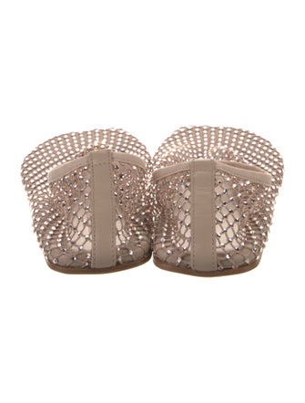 Christopher Esber Crystal Embellishments Mules