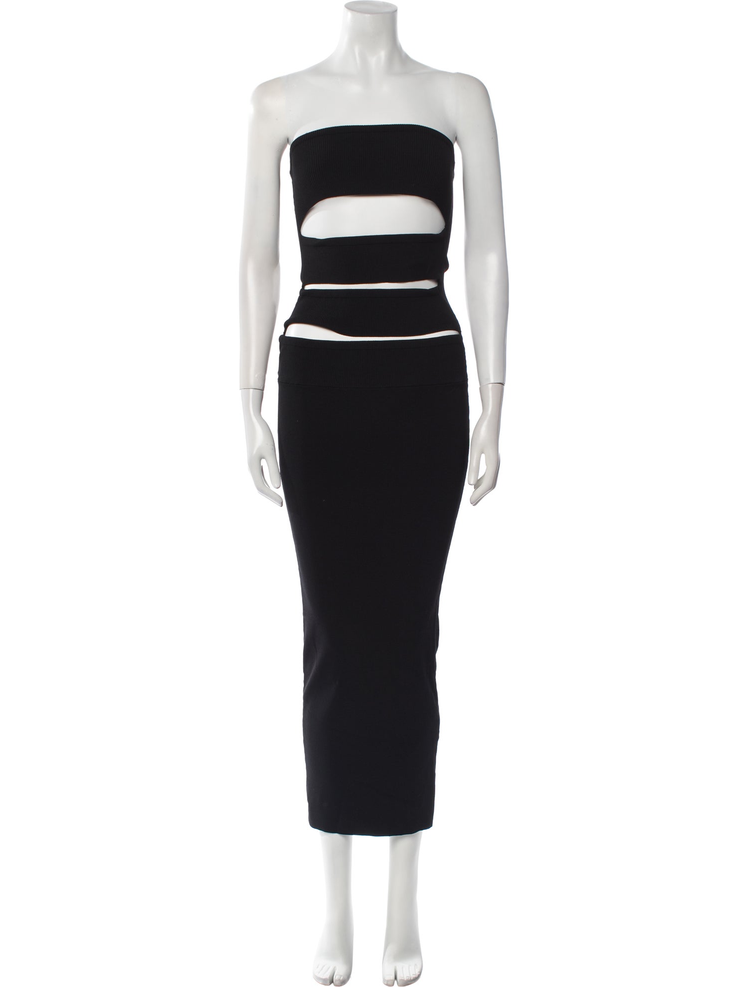 Christopher Esber Strapless Midi Length Dress