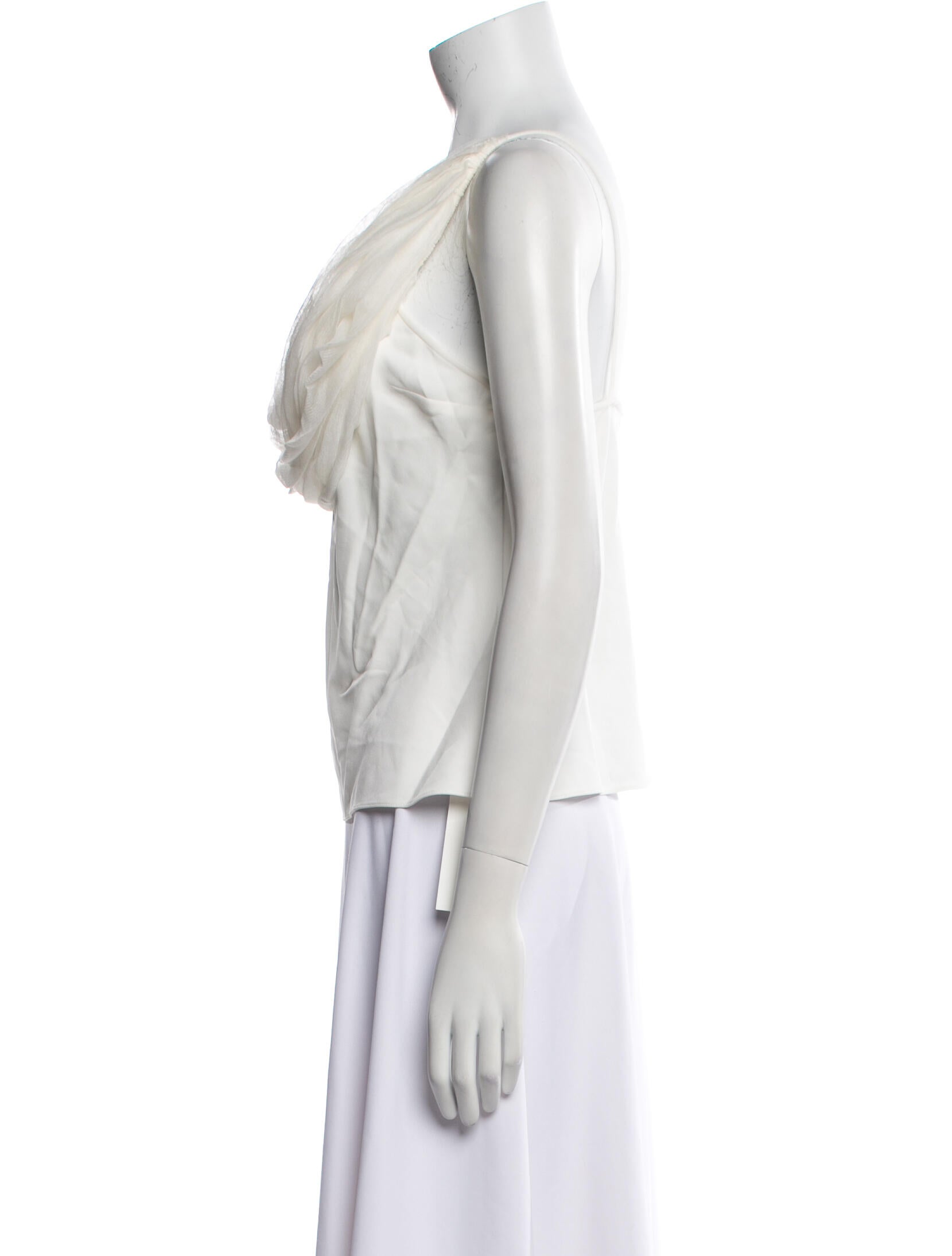 Christopher Esber Cowl Neck Sleeveless Top