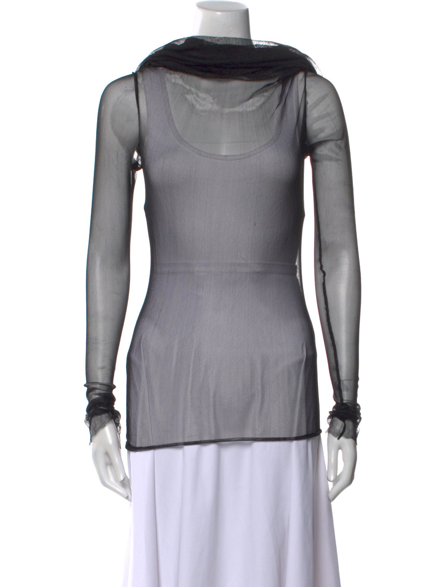 Christopher Esber Silk Cowl Neck Top