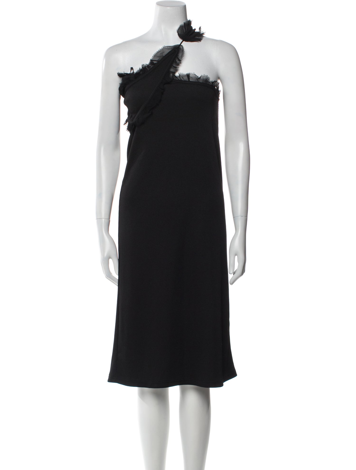 Christopher Esber One-Shoulder Knee-Length Dress