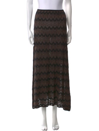 Christopher Esber Striped Midi Length Skirt