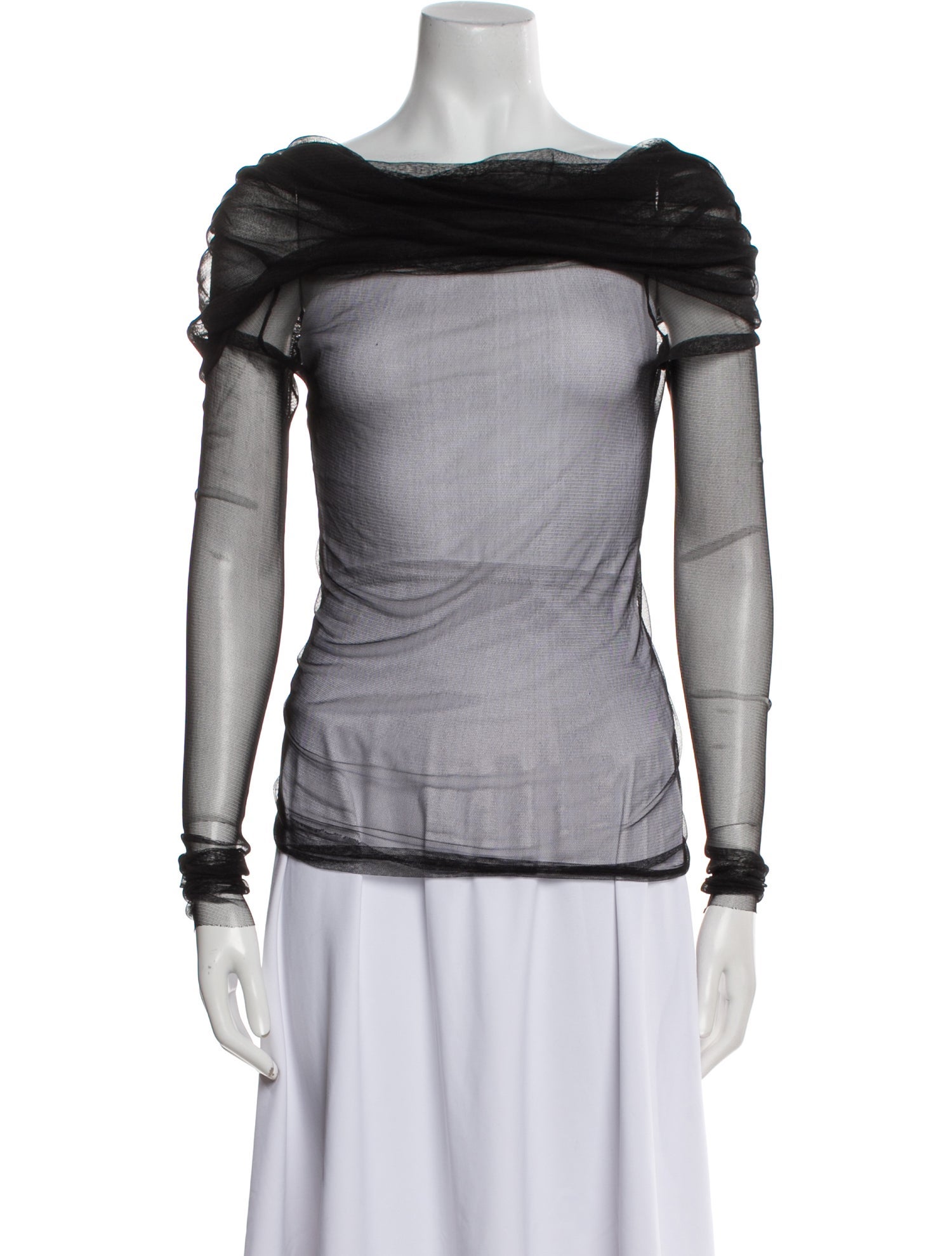 Christopher Esber Silk Bateau Neckline Top w/ Tags