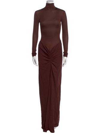 Christopher Esber Turtleneck Long Dress