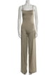 Christopher Esber Wool Square Neckline Jumpsuit