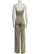 Christopher Esber Wool Square Neckline Jumpsuit