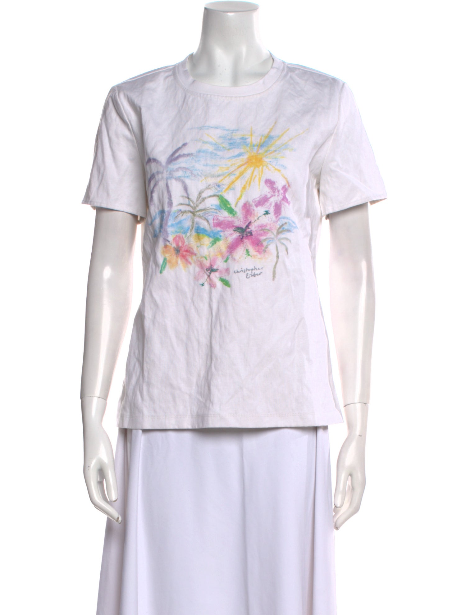 Christopher Esber Graphic Print Crew Neck T-Shirt