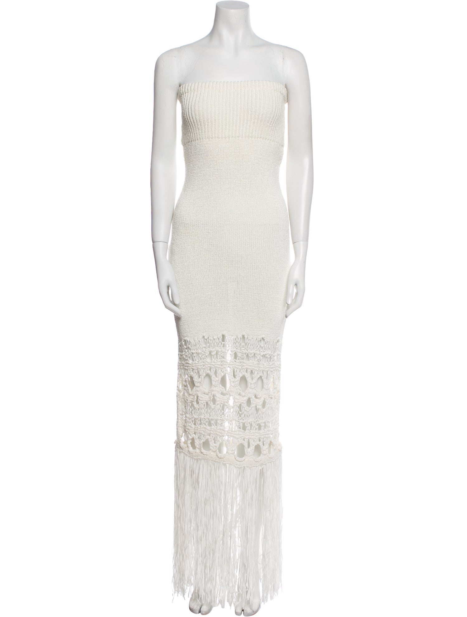 Christopher Esber Strapless Knee-Length Dress