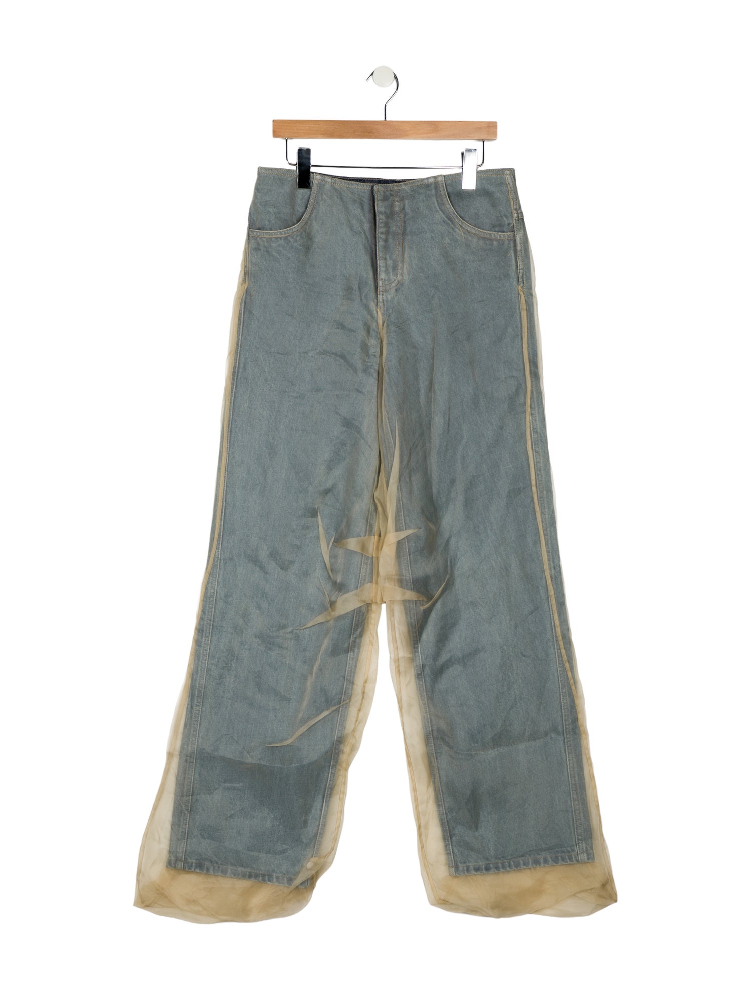 Christopher Esber Mid-Rise Wide Leg Jeans