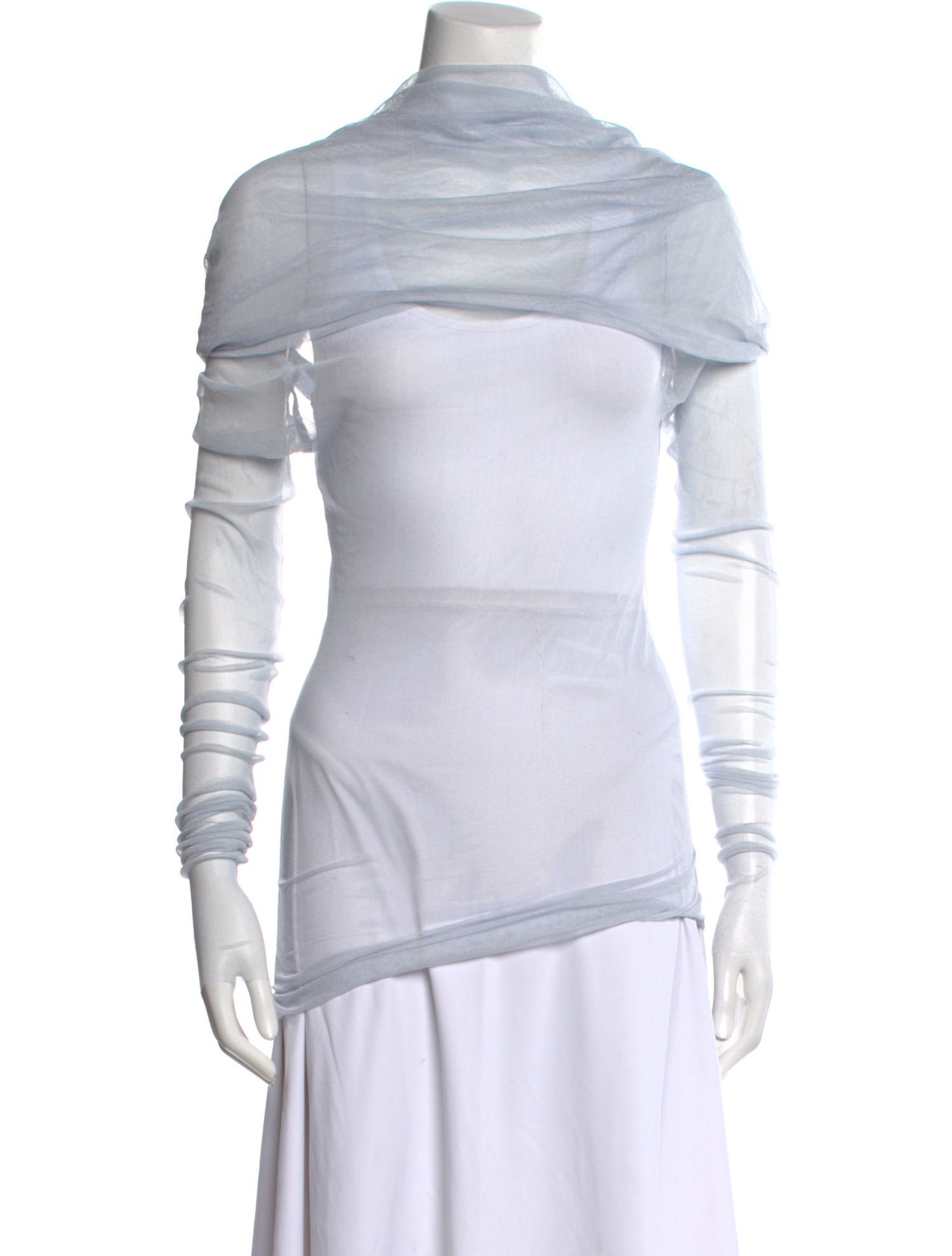 Christopher Esber Silk Mock Neck Top