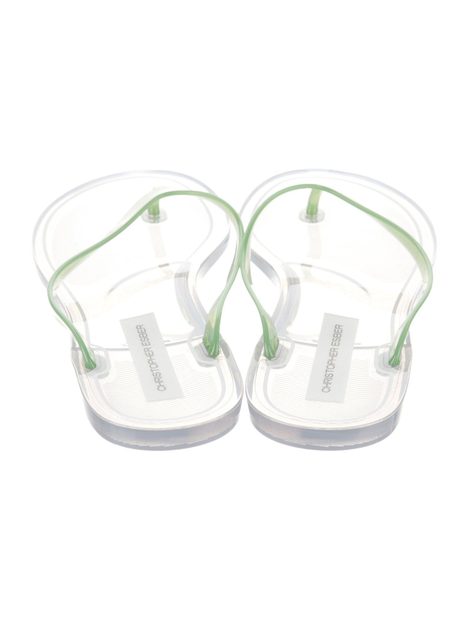 Christopher Esber Rubber T-Strap Sandals