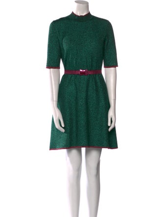 Christopher Esber Colorblock Pattern Mini Dress