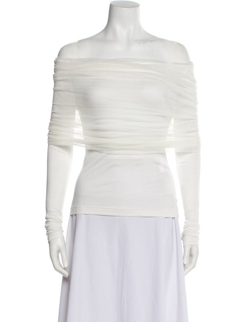 Christopher Esber Off-The-Shoulder Short Sleeve Top