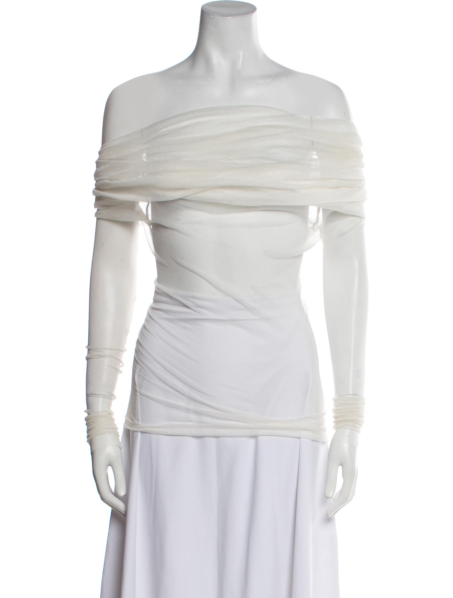 Christopher Esber Silk Off-The-Shoulder Top