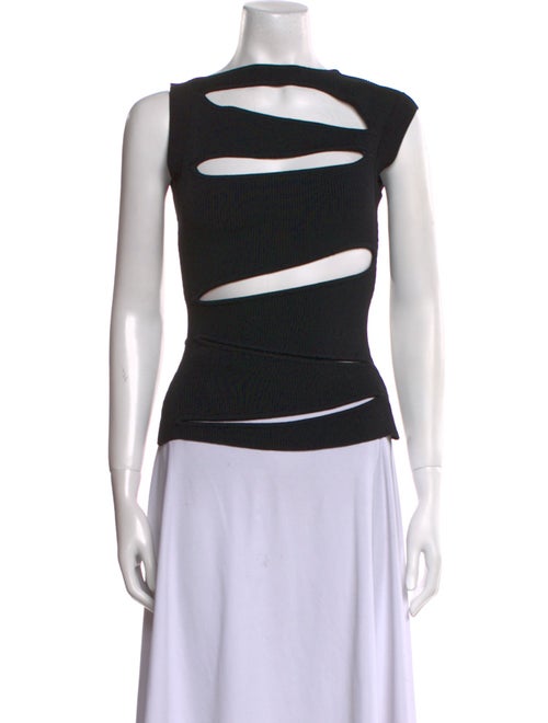 Christopher Esber Bateau Neckline Sleeveless Top