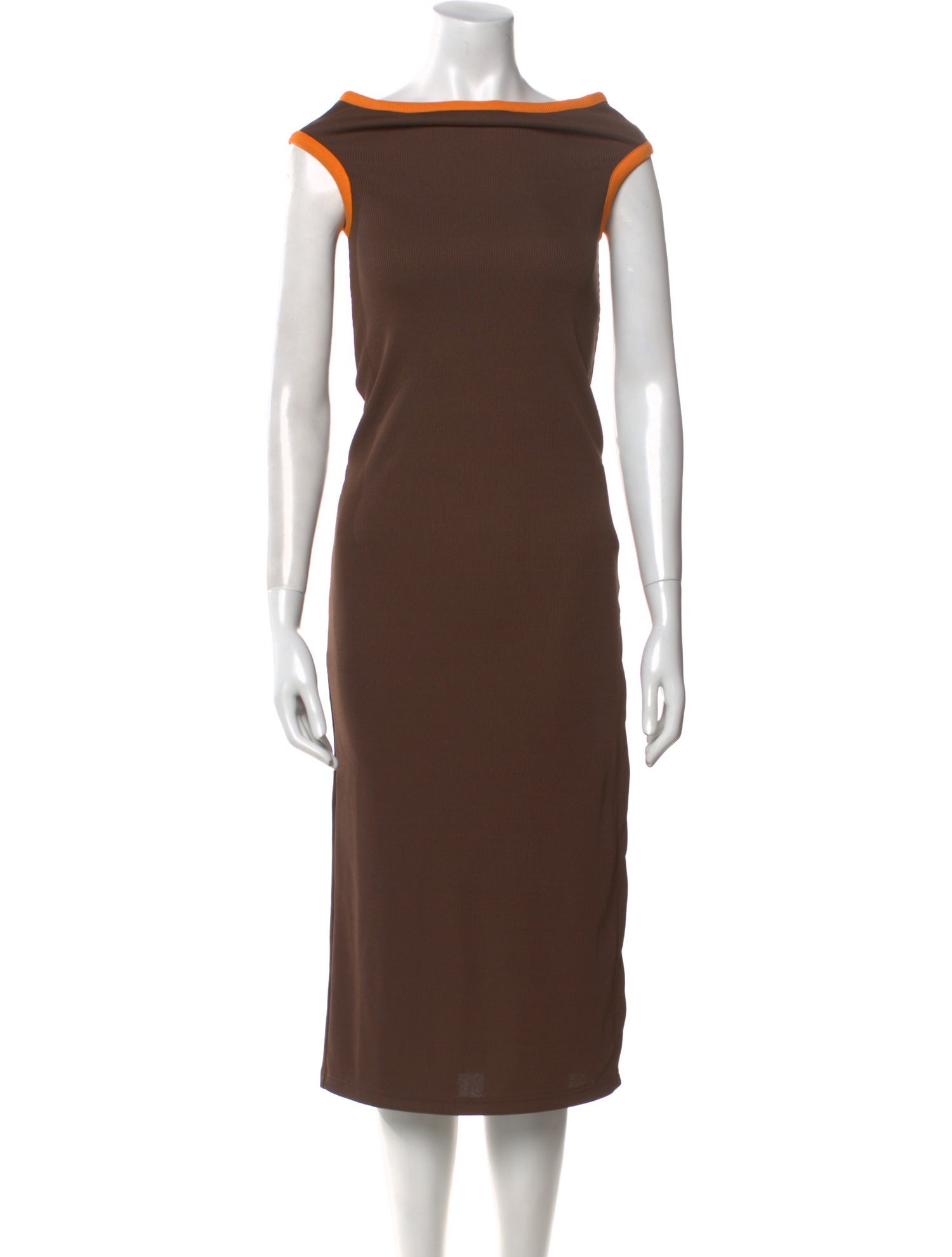 Christopher Esber Bateau Neckline Midi Length Dress