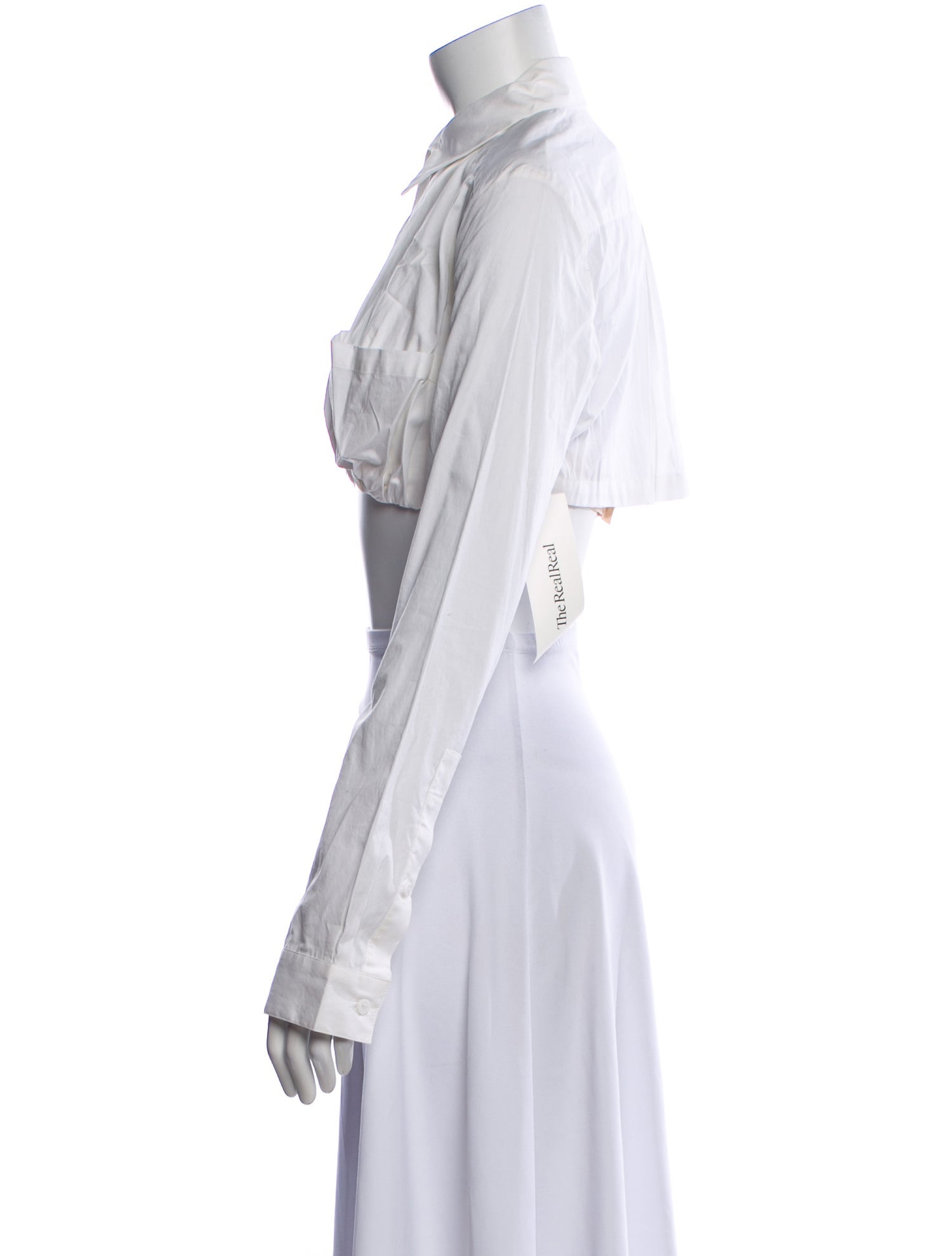 Christopher Esber Long Sleeve Crop Top