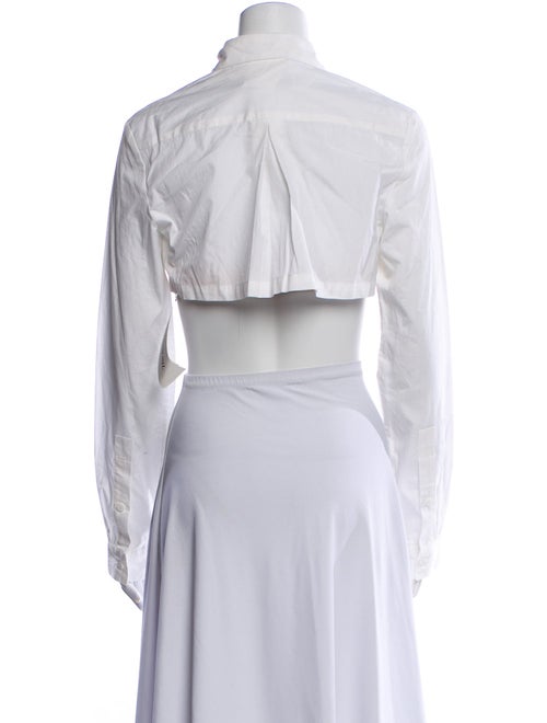 Christopher Esber Long Sleeve Crop Top