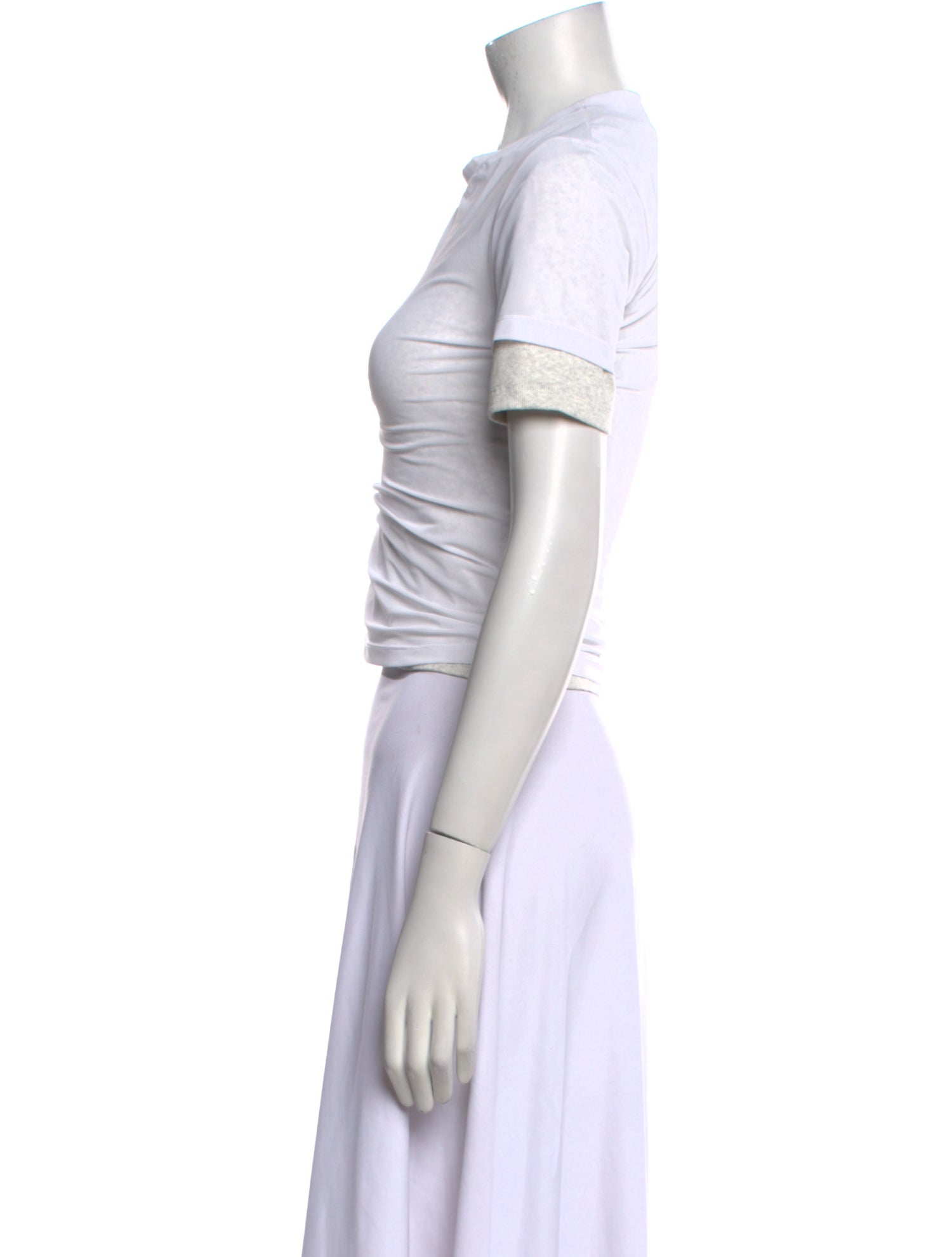 Christopher Esber Crew Neck Short Sleeve Crop Top w/ Tags