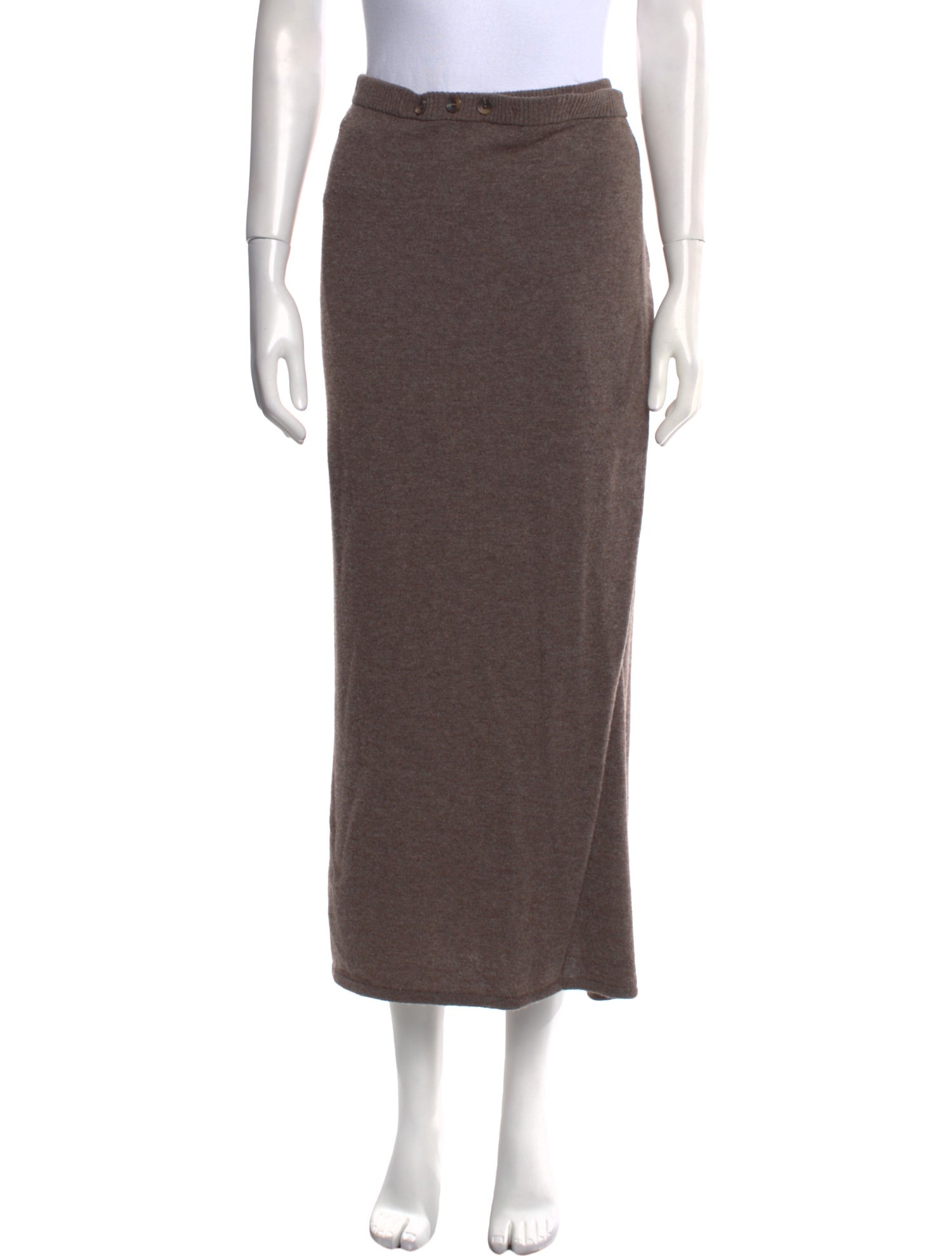 Christopher Esber Merino Wool Midi Length Skirt