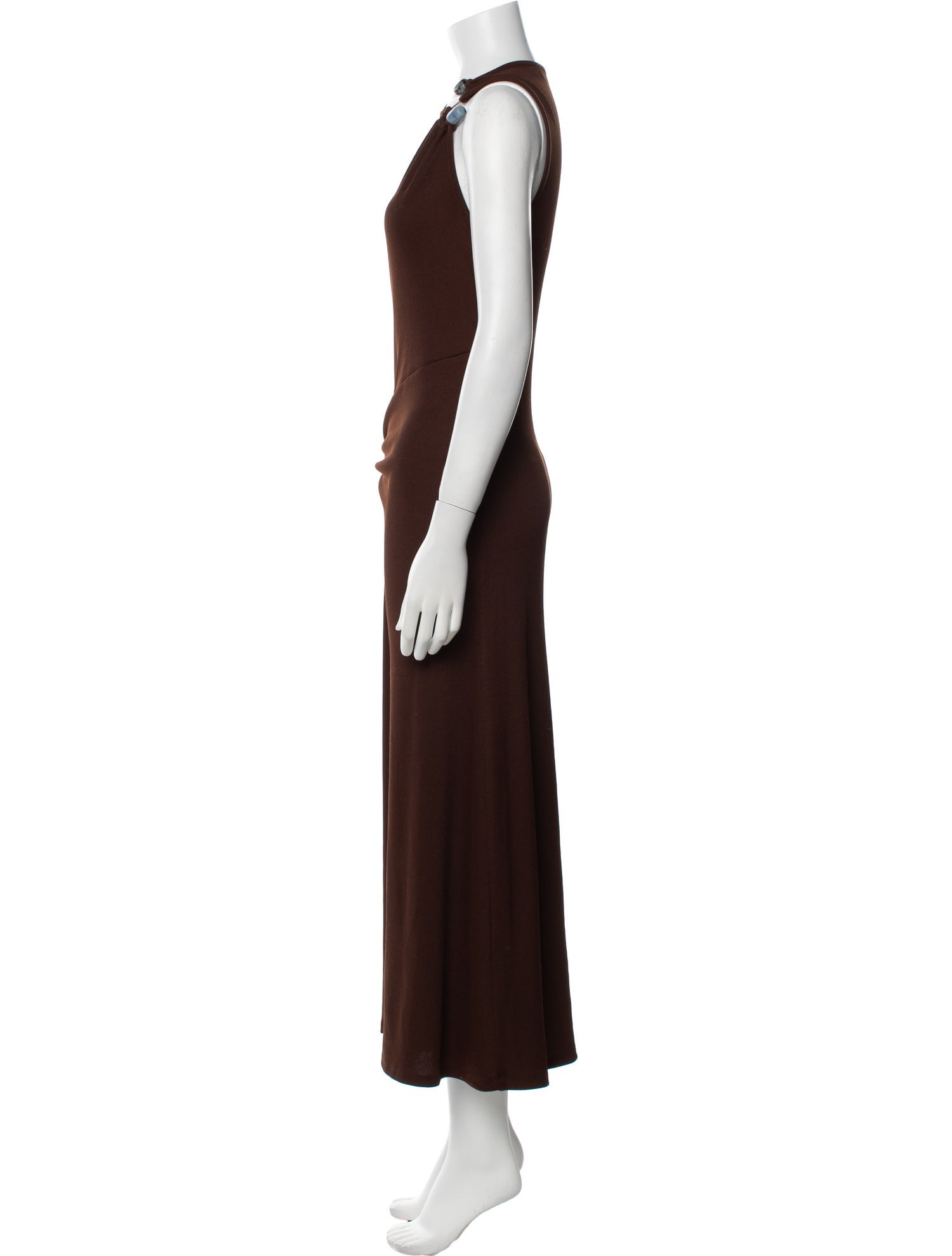 Christopher Esber Crew Neck Long Dress