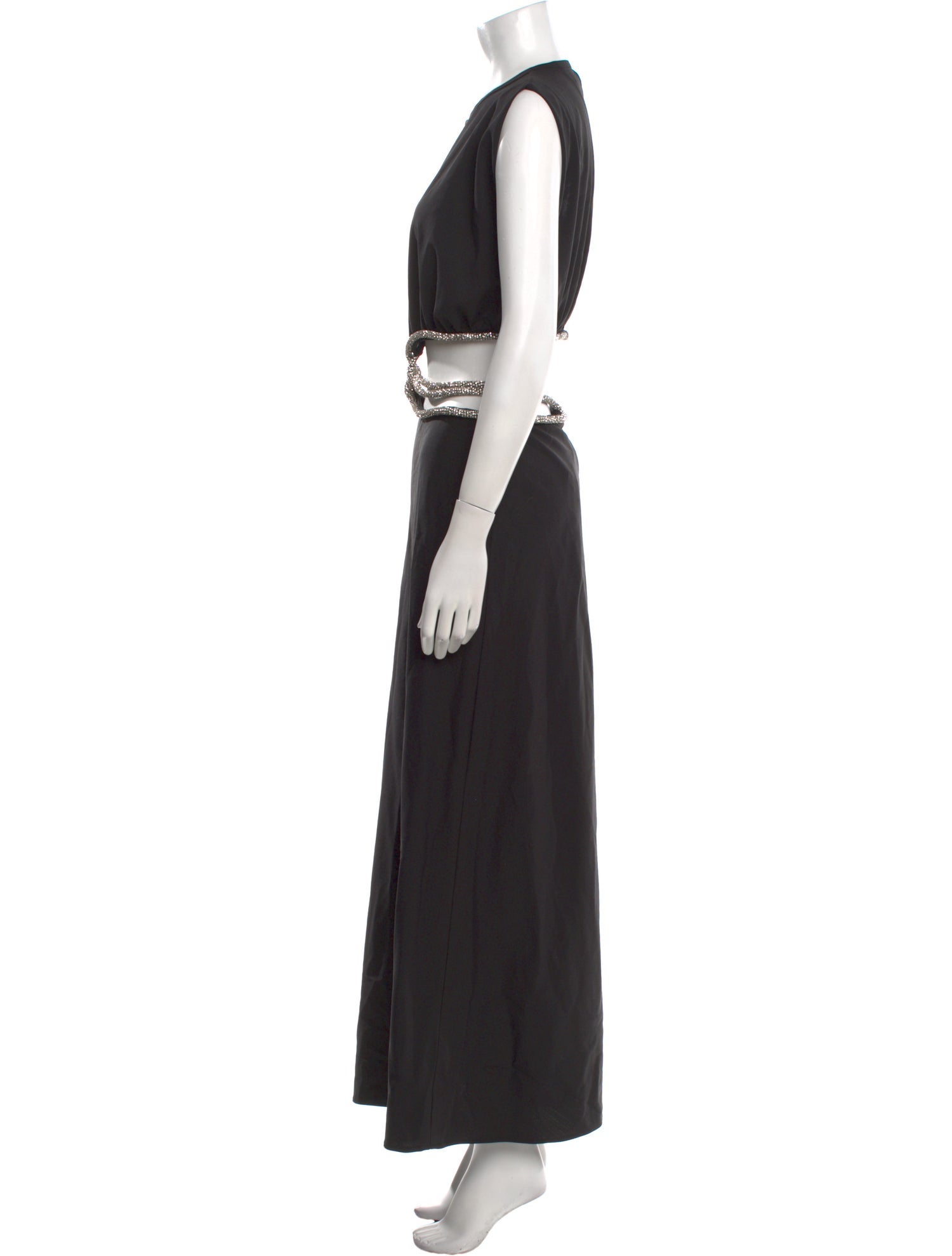 Christopher Esber Crew Neck Long Dress
