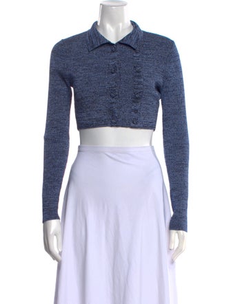 Christopher Esber Long Sleeve Crop Top