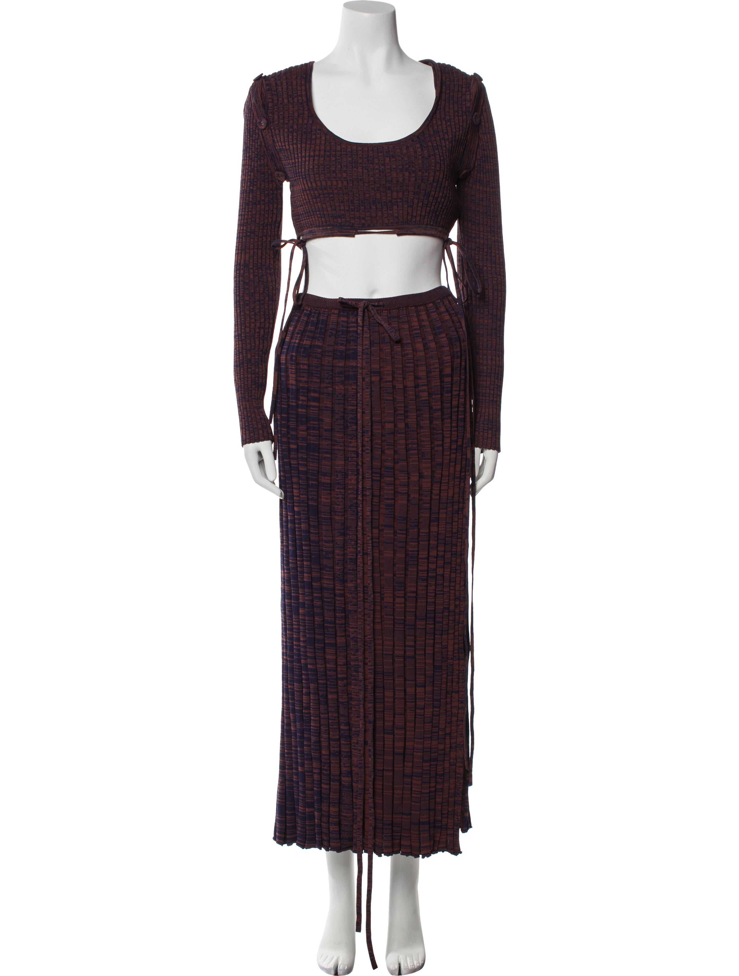 Christopher Esber Striped Skirt Set