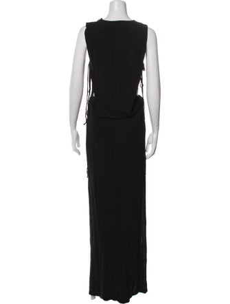 Christopher Esber Crew Neck Long Dress