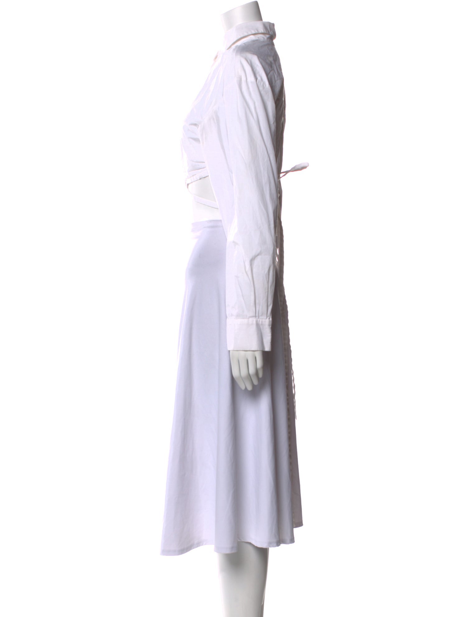 Christopher Esber Long Sleeve Crop Top