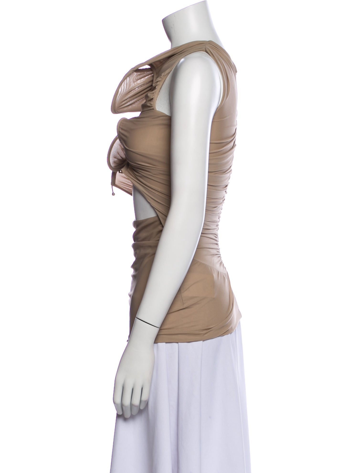 Christopher Esber Cowl Neck Sleeveless Top