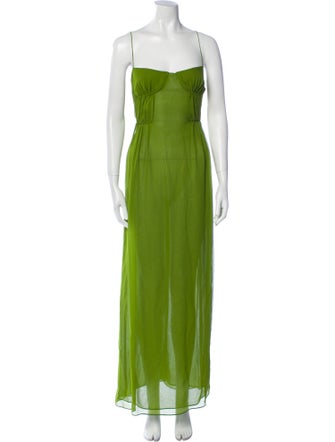 Christopher Esber Square Neckline Long Dress