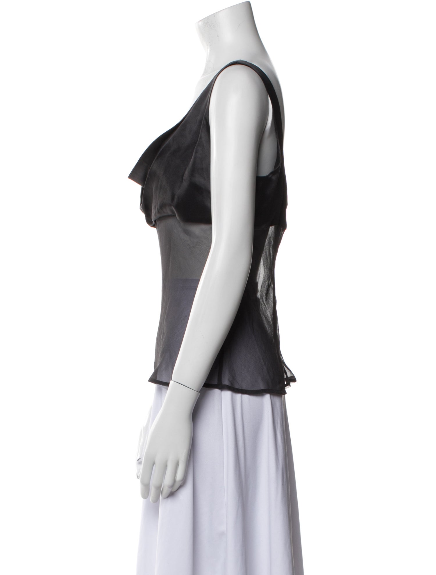 Christopher Esber Cowl Neck Sleeveless Top