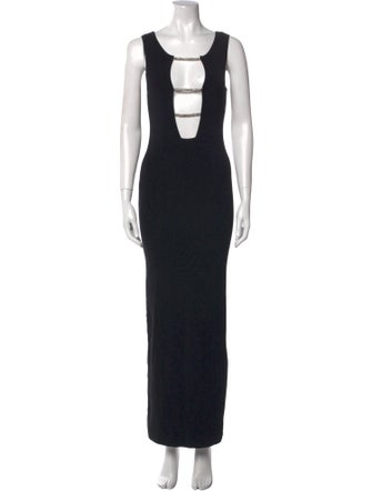 Christopher Esber Scoop Neck Long Dress
