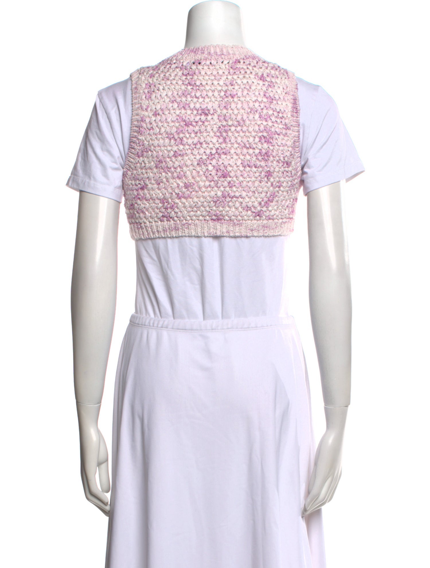 Christopher Esber Striped V-Neck Crop Top