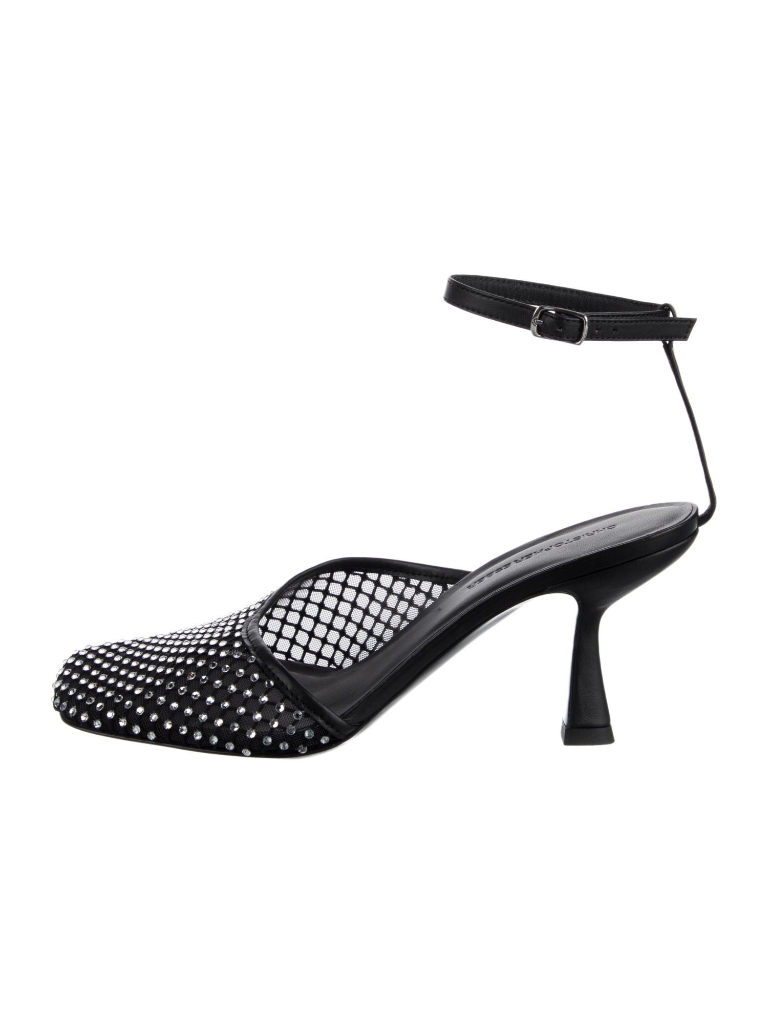 Christopher Esber Mesh Crystal Embellishments D'Orsay Pumps