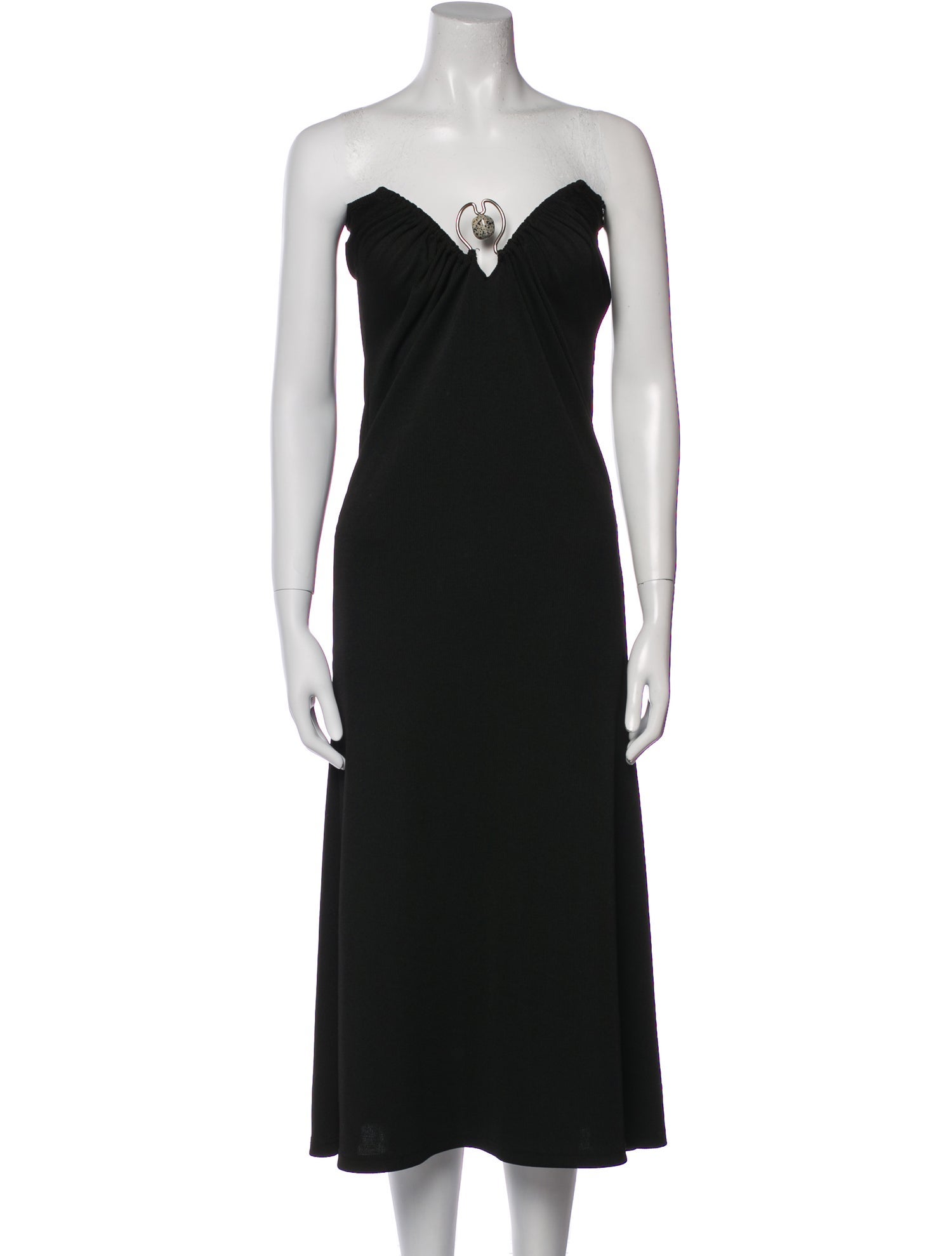 Christopher Esber Strapless Midi Length Dress